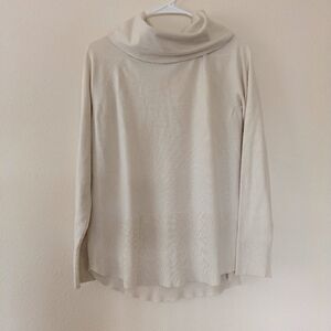 Raya Cream Cowl Neck Sweater Long Sleeve Women's size L